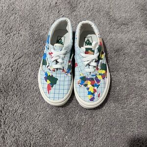Vans x Save Our Planet Map Limited Edition Sneakers Kids Size 1.0